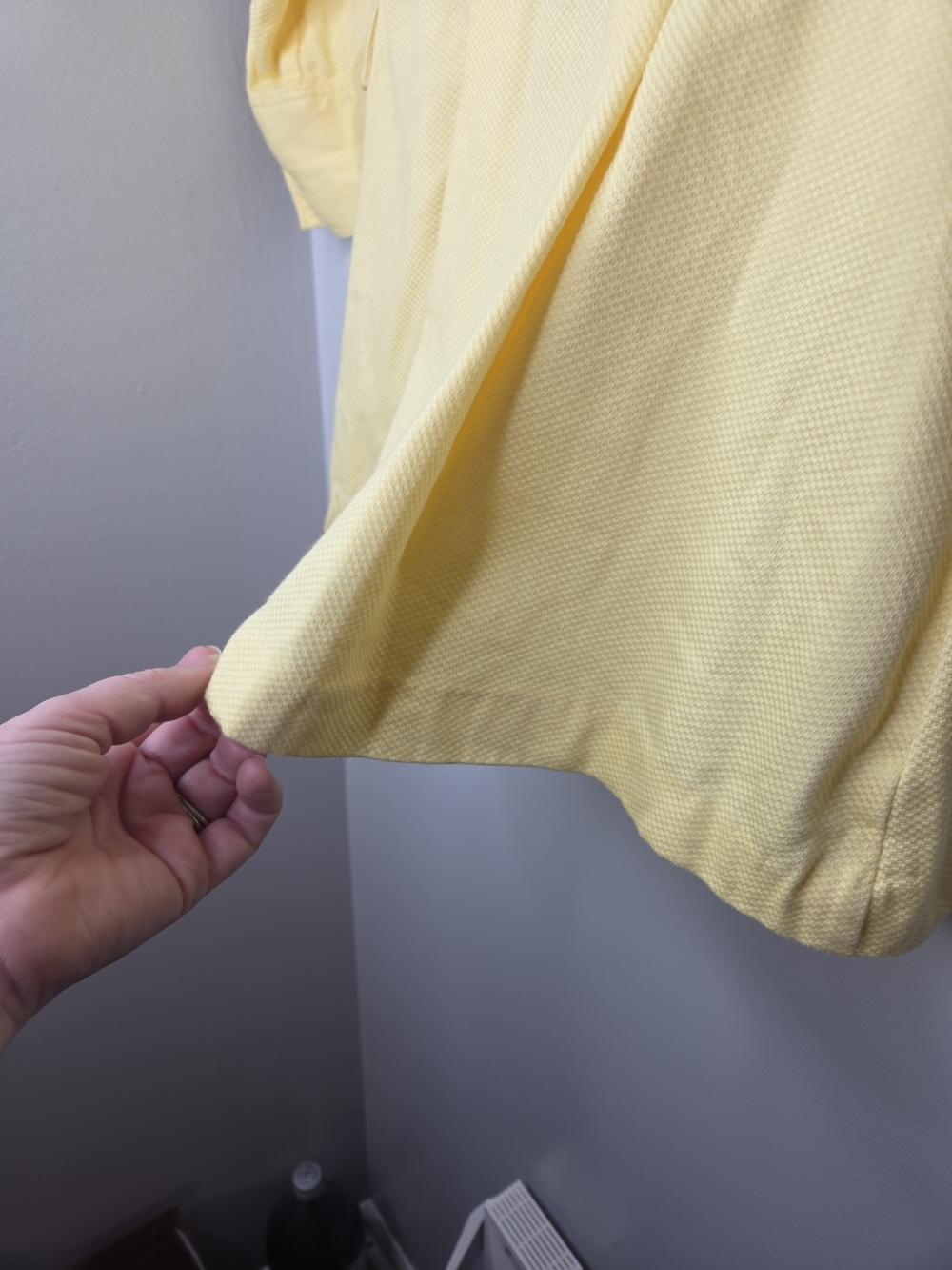 Candie's Soft Yellow Double-Breasted Pea Coat - Picture 4 of 15